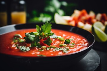 Canvas Print - Close up of a gazpacho