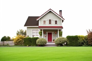 Poster - House and garden architecture building outdoors.