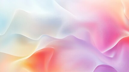 Poster - Abstract gradient background with soft pastel colors blending smoothly, perfect for text overlay