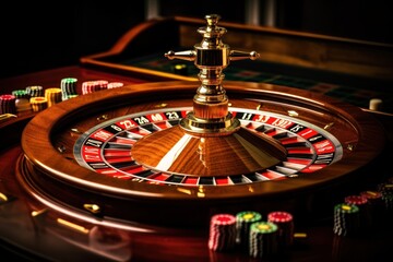 Roulette gamlbing gambling casino game.