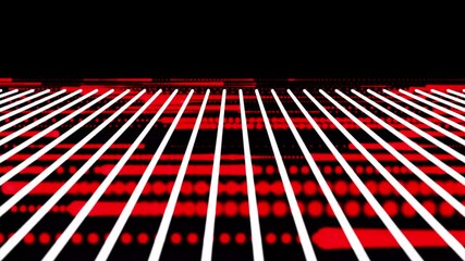 Aufkleber - Geometric colorful background. Abstract red laser beams. Red neon Isolated on red gradient background. Vector illustration,
