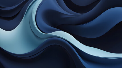 Poster - blue abstract background, ai generated