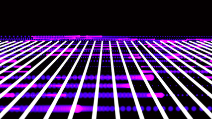 Aufkleber - Bright neon grid lines background. abstract flat vector background color neon 3d