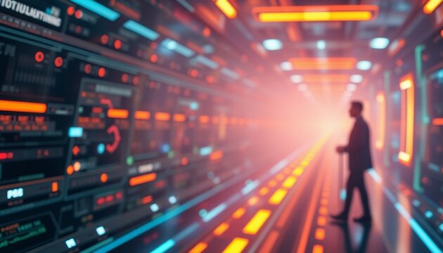 Futuristic Technology Cyber Monday Background