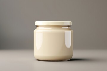 Sticker - Jar milk mayonnaise container.