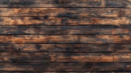 A wooden planks background with a burnt look