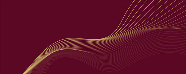 Wall Mural - Abstract vector background with waves