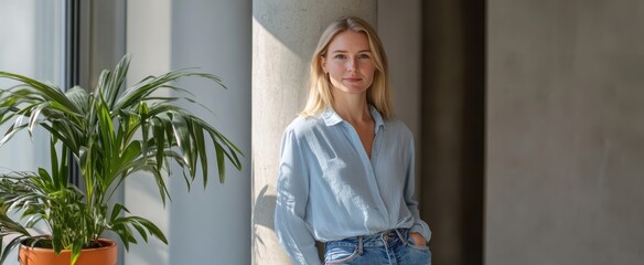 The Woman with the Plant