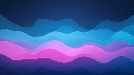 Wall Mural - A colorful wave pattern with purple and blue colors