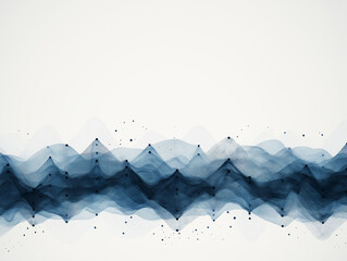 Wall Mural - A colorful wave pattern with purple and blue colors