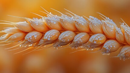 Sticker - Dew Drops on Wheat Ear