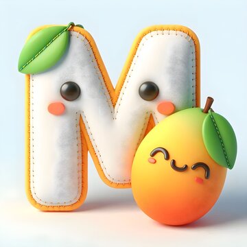 M and yellow mango