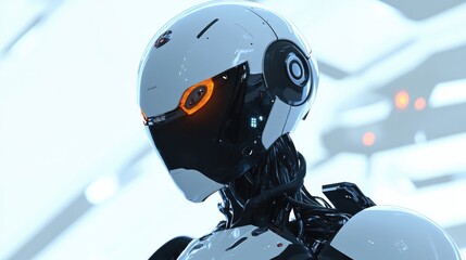 Poster - Illustration of a high-tech robot with cutting-edge technology, showing its advanced functionality and sleek design
