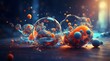 © Erum - Dynamic background for a scientific experiment that highlights creativity and discovery