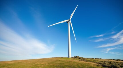 wind turbine in the wind