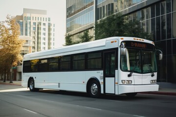 Canvas Print - Vehicle bus sign road.