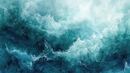 Captivating Turbulent Seascape: An Aquatic Symphony of Power and Grace