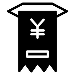 Poster - Atm Bill Money Glyph Icon