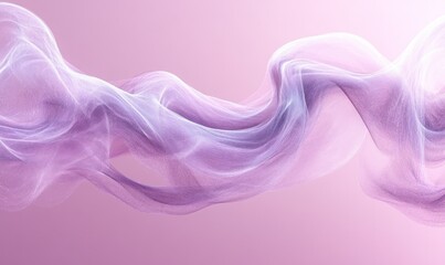 Wall Mural - Soft, flowing purple fabric-like texture against a gradient background.