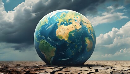 Wall Mural - Visual depiction of Earths warming trend, contrasting current climate conditions with those from a century ago