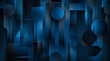 Poster - Abstract background with intersecting geometric shapes forming modern pattern