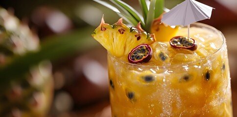 Tropical Passion Fruit Cocktail