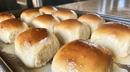 Wall Mural - Homemade Glazed Dinner Rolls