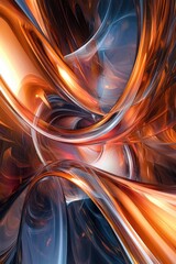 Poster - Artistic and imaginative abstract 3D background created through digital design
