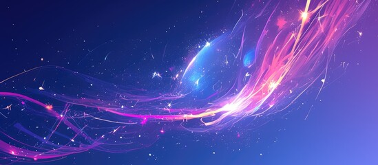 Poster - Abstract background featuring stars and lines in a creative design