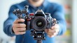 © JAYDA RIN - Close up of Cinematographer adjusting camera angles, focused on capturing perfect shots