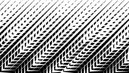 Poster - Black and white abstract geometric pattern. Vector Format Illustration 