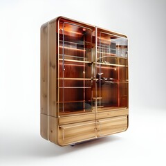 Poster - modern-wooden-cabinet-transparent-background