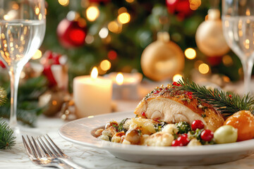 Canvas Print - Christmas Eve Family Dinner