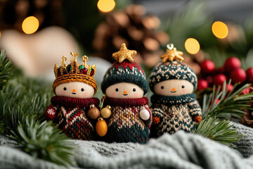 Sticker - Christmas Three Kings Background