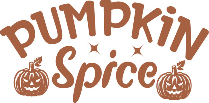 Pumpkin spice SVG design