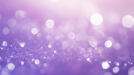 Elegant Purple Bokeh Light Background with Sparkling Glow