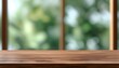 © 慧 马 - Versatile wooden tabletop ideal for product display with softly blurred background enhancing visual composition