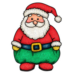 Wall Mural - Cute Santa Claus clip art