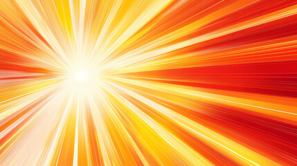 Radiant sunburst pattern with bright, warm colors and dynamic lines. Warm Colors. Illustration