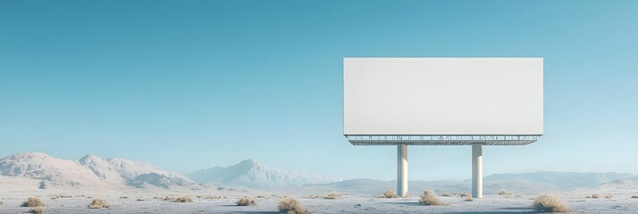 Blank Billboard in Cityscape with Room for Message Placement