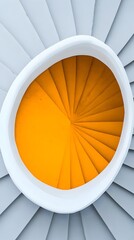 Leinwandbilder - Captivating Spiral Staircase Pattern with Directional Lighting in Architectural Design