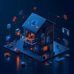 Aufkleber - Cutting Edge Smart Home Technology Optimizing Comfort Security and Efficiency