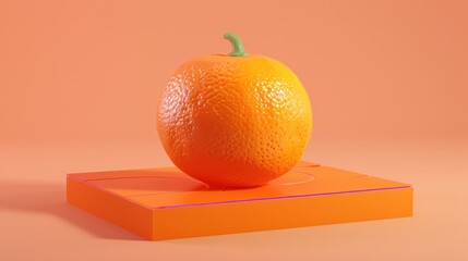 Poster - Orange on a Platform