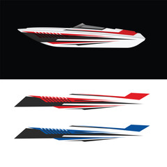 Wall Mural - vector decal livery wrap motor boat body