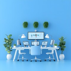 Poster - Remote Work Team Utilizing Video Conferencing and Tools in Virtual Office Setting