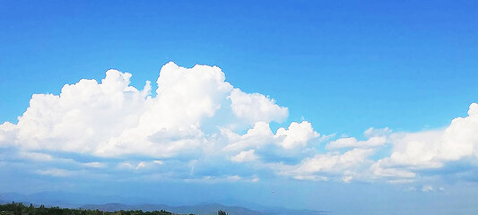 blue sky and clouds