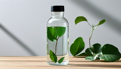 Wall Mural - Sleek and Sustainable Glass Water Bottle for Eco-Friendly Living and Minimal Plastic Waste