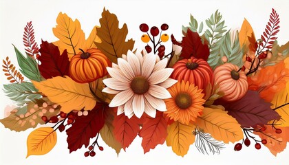 Autumn bouquet of color flowers. Vibrant. Colorful. Fall.