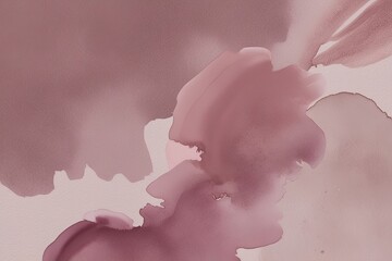 Wall Mural - Dusky Mauve Watercolor Paint Abstraction with Textured Background