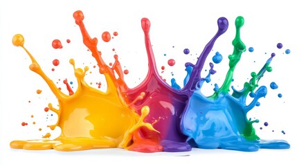 Sticker - A colorful paint explosion.